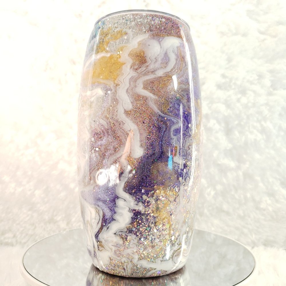 Sand Swirl Milky Way Bullet Tumbler 25oz